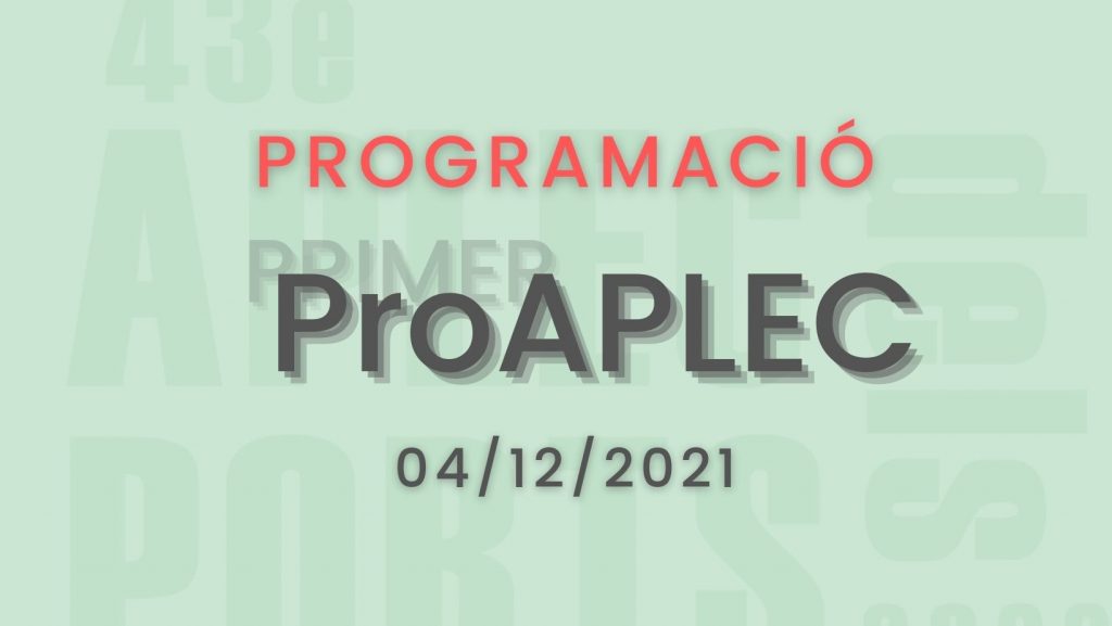 programacio primer proaplec portell